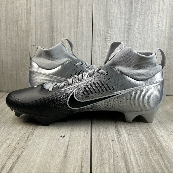 NEW Nike Vapor Edge 360 2 Silver Black Football Cleats hf3454-003 Mens Size 15 main image 5